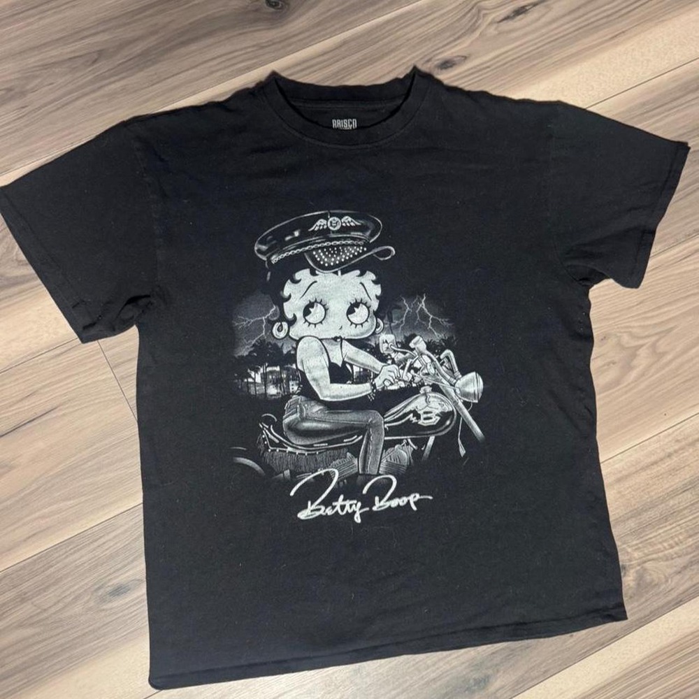 Vintage Brisco Betty Boop black graphic t-shirt